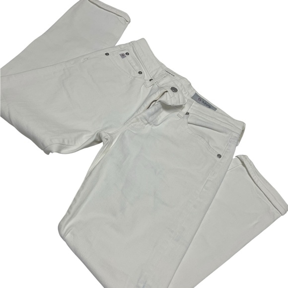 AG Adriano Goldschmied Ex-Boyfriend Slim White Jeans - Picture 1 of 6